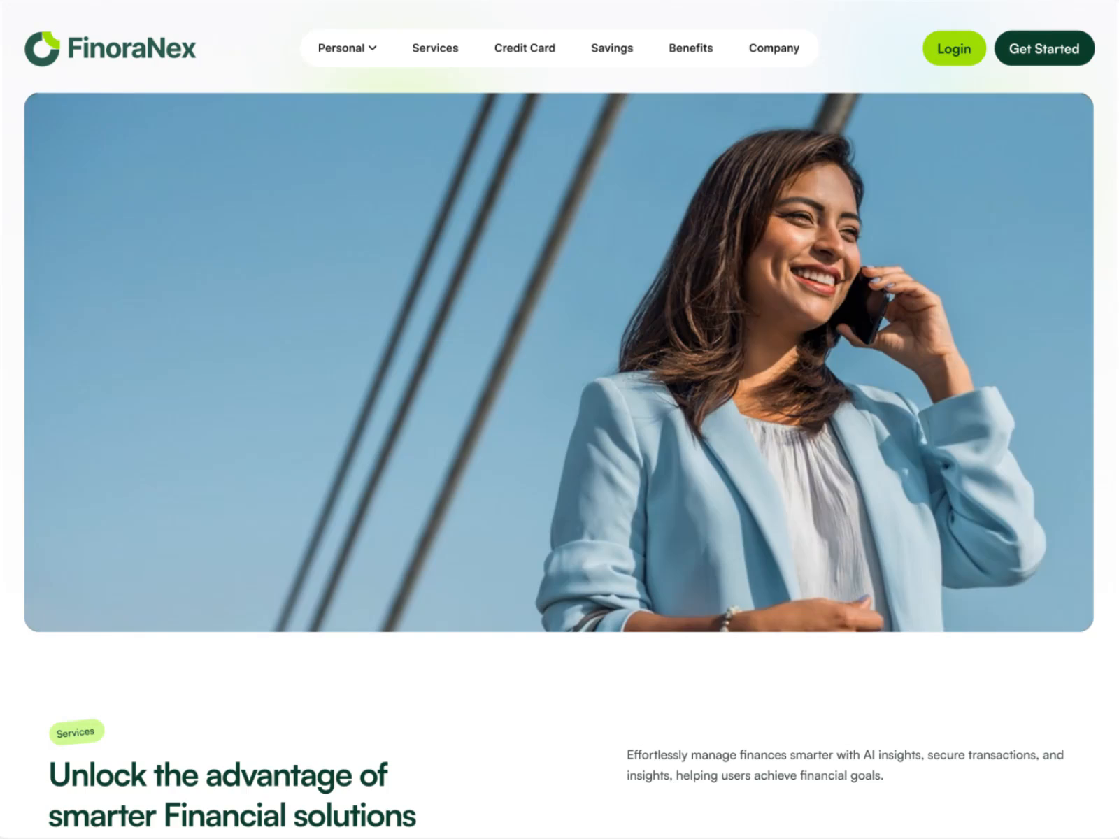 Example of Fintech Website Design And Development