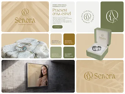 Jewelry Brand Visual Identity Project aesthetic brand brandidentity branding colors creative design elegant identity jewelry logo luxury minimal mockups studio typography visual