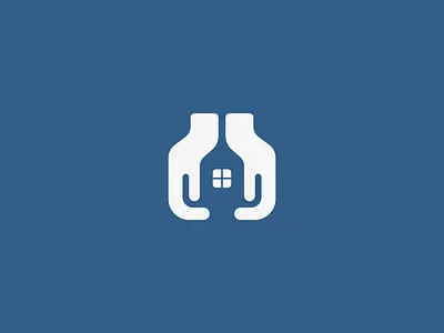 House and Hands brand identity branddesign branding branding concept care charity design giver hand home cleaning homecare house illustration logo logo design logodesign negative real estate space ui
