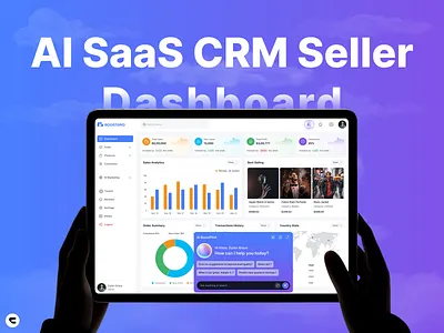 AI-powered Sales & Marketing Growth Platform admin admin panel ai ai boostpilot ai marketing analytics boost sales crm dashboard data visualization graphic design logo saas ui ux design