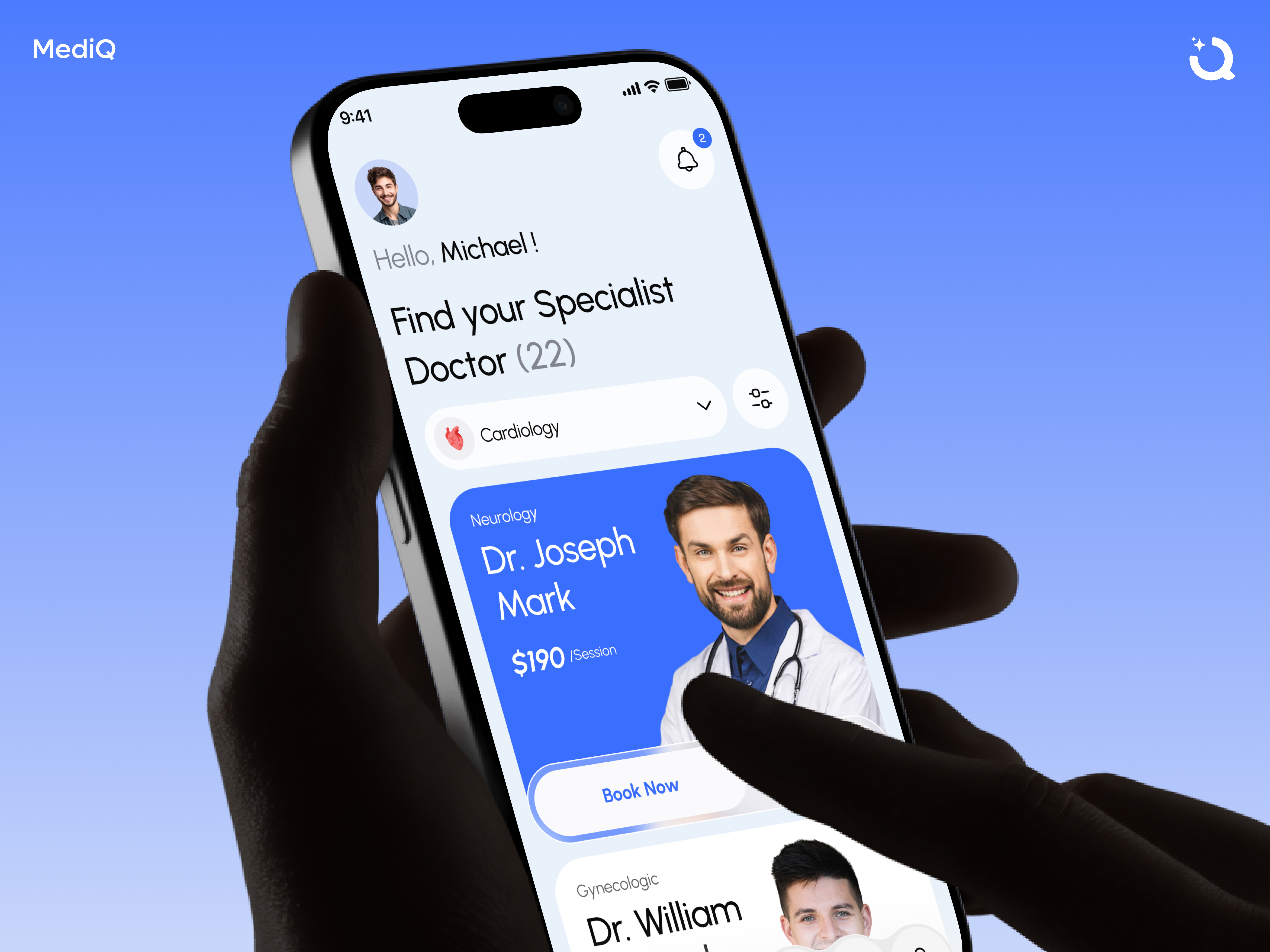 MediQ — Doctor Mobile App | Healthcare app | UIUX | Qudra booking app doctor doctor appointment app doctor booking doctor mobile app doctor mobile app design doctor mobile ui health management app healthcare app healthcare mobile app design healthcare ui healthtech medical app mediq app mobile app mobile app design online doctor online doctor booking app online doctor mobile app qudra