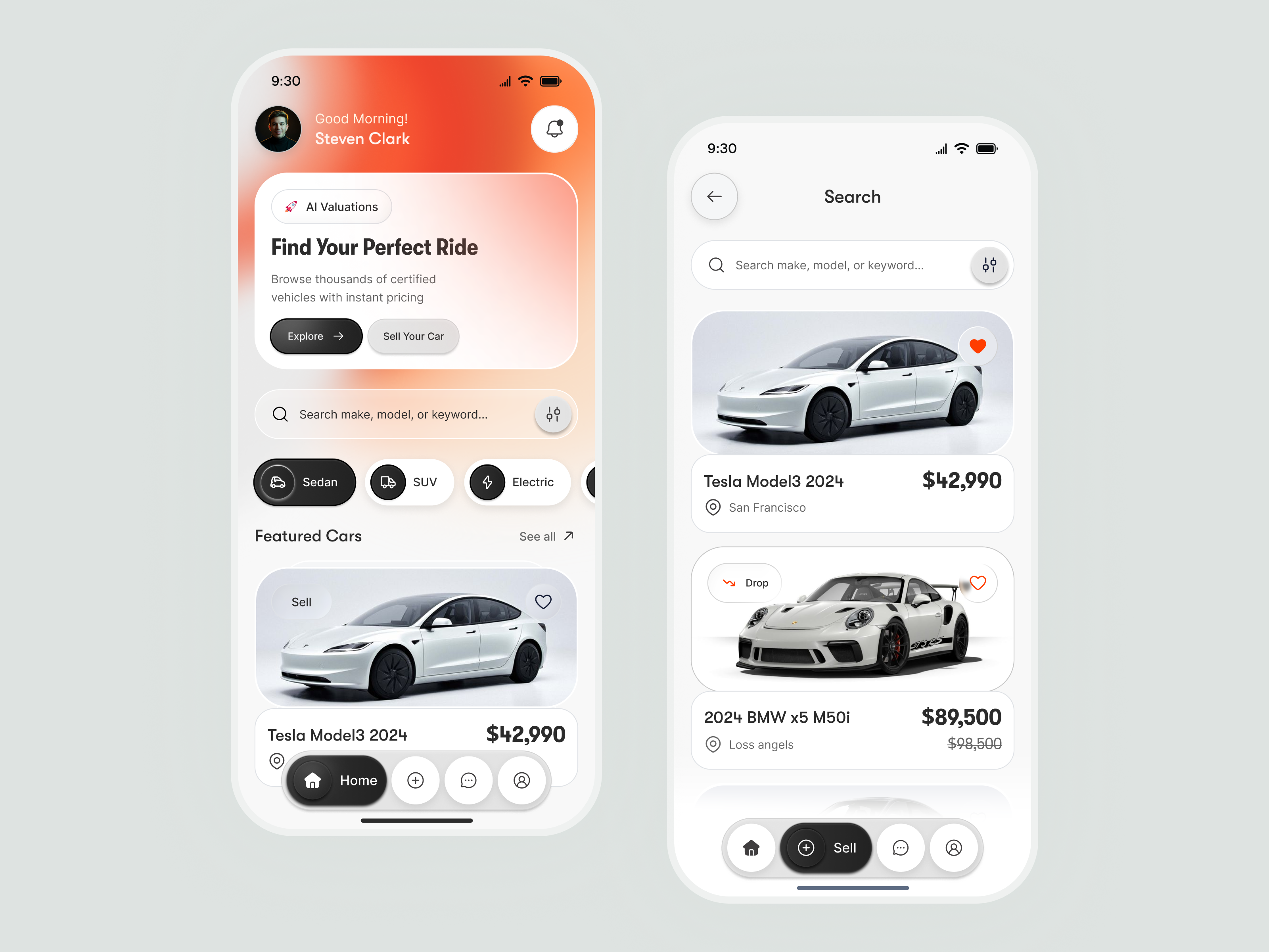 Car Selling App app app design car app car buying app car details car marketplace car rental car sell app car selling app car selling ui ios luxury car mobile app mobile app ui premium car buying app ui design user experience