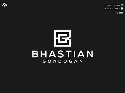 BHASTIAN GONDOGAN app bg logo branding design gb logo icon illustration letter logo minimal ui vector