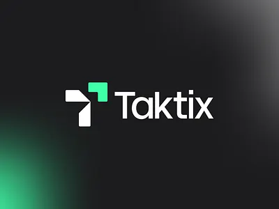 Taktix - Logo and Branding Design ai branding app icon design brand and identity branding clean logotype corporate tech cutting edge logo design futuristic logo geometric symbol green tech identity growth platform lettermark t logo logo logo designer modern symbol for startup saas logo strategic branding tech startup identity visual identity