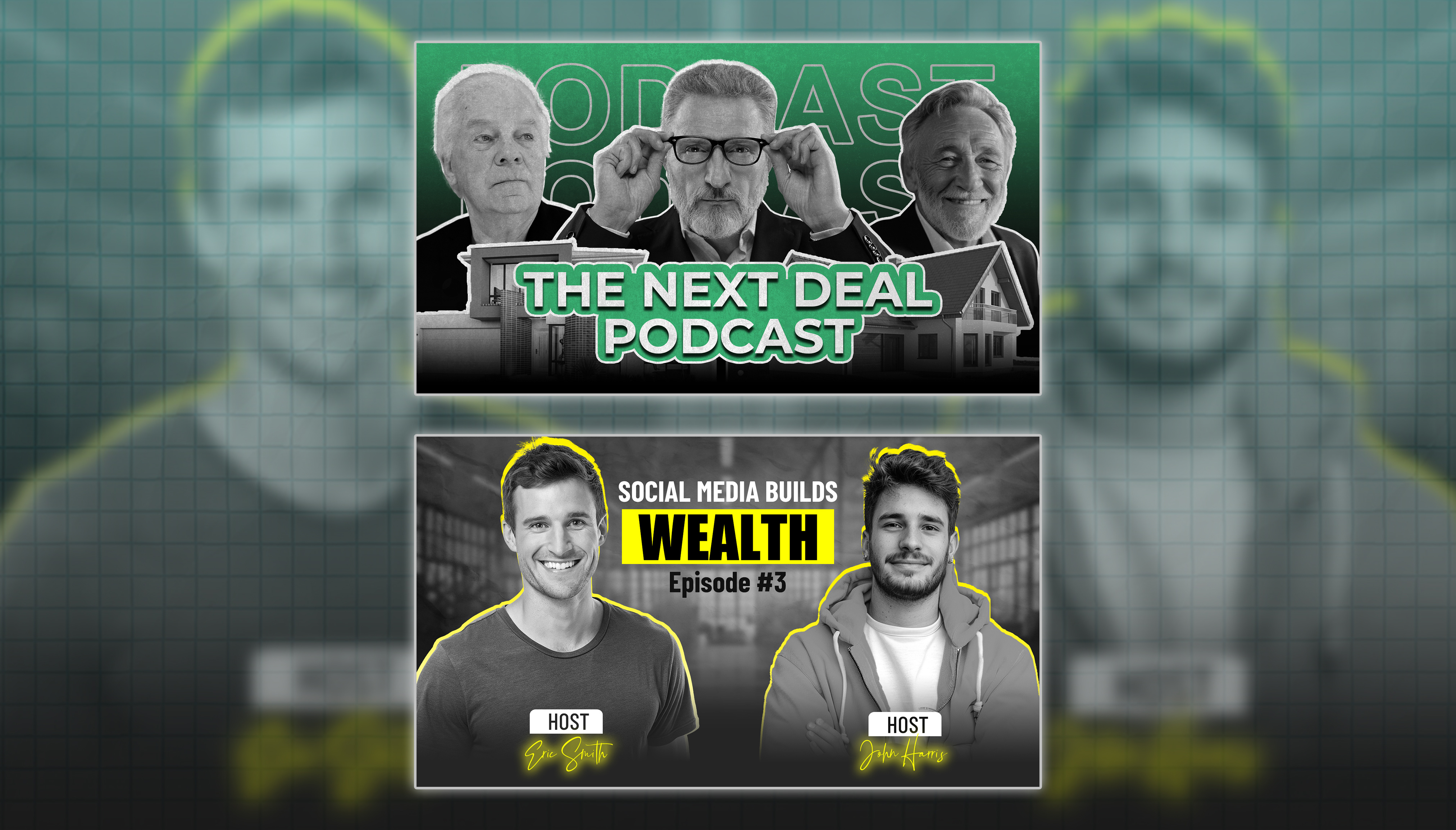 YouTube Podcast Thumbnail Design content creation photoshop podcast thumbnail thumbnail design youtube