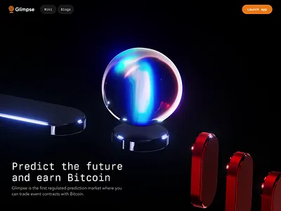 Glimpse landing page web design 3D Animation 3d 3d animation animation coins ecommerce finance fintech hero hero section icons landing landing page landingpage ui web web design web3 webdesign website