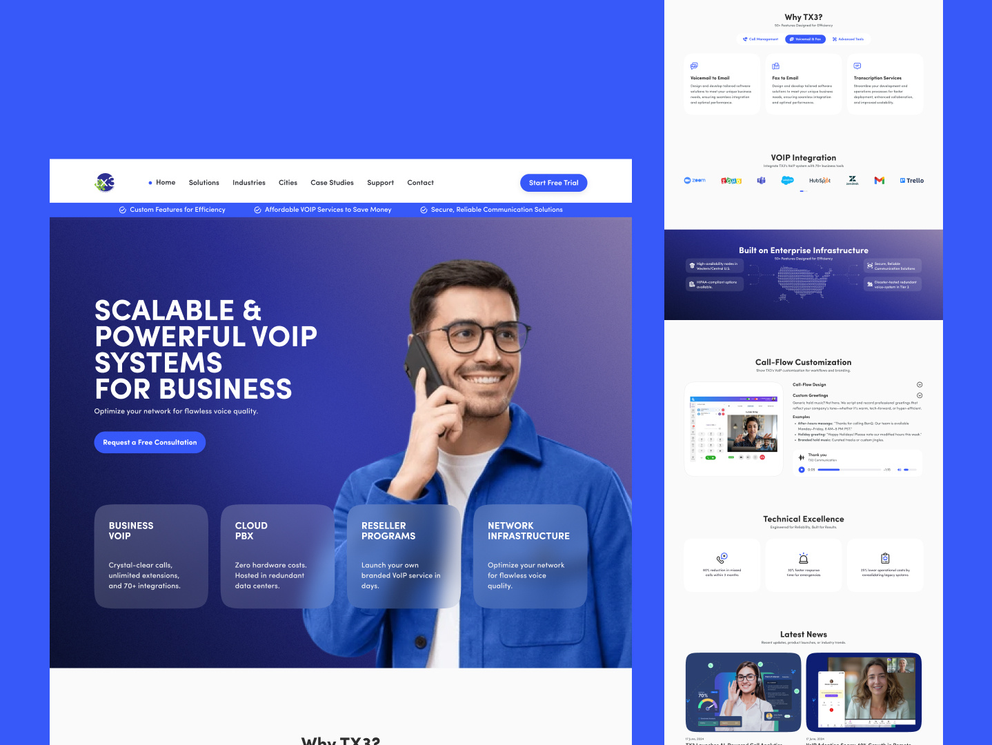 Telecom and VOIP Company Website Design b2b telecom website b2b website business communication website cloud communication website cloud website communication platform corporate voip service website corporate website telecom api solutions website telecom service website voip company website voip homepage voip product landing page voip saas website voip service website voip website