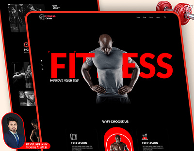 Fitness Club Website animation elementor fitness club website gym workout html css javascript php web design web development wordpress