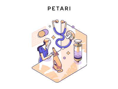 Petari branding design illustration vector
