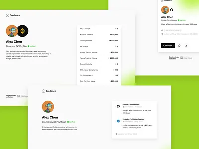 Crypto profile verification web app crypto design privacy tech product design ui design web3 web3 design zero knowledge zkpass