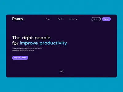 Pearo | Web Design Animation animation design graphic design landing motion graphics ui ux web web design