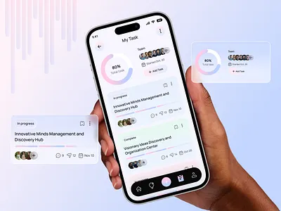 Idea Management Mobile App Design ai ai app ai idea generate ai powerd app android app design appcasestudy artificial intelligence chatbot data science deep learning idea management app machine learning mobileappdesign modernui my task neural network smart idea management tracker app user interface