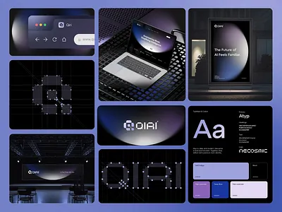 Qiri® — AI Logo & Brand Identity Design & Animation ai ai branding brand identity brand system branding design system futuristic branding logo design minimal branding modern logo product branding qiri qiri ai qiri branding saas branding startup branding tech branding tech logo ui branding visual identity