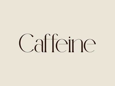 Caffeine – Elegant Minimalist Logo Design brand identity brand identity design brand logo business branding creative logo logo design logo designer minimalist logo modern logo professional logo typography logo vector logo wordmark logo