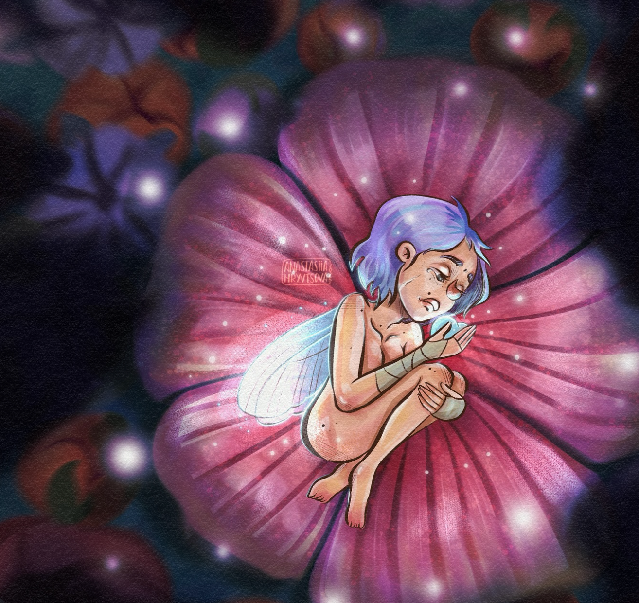 Little Fairy Illustration art character design children illustration design illustration kid art procreate raster illustration