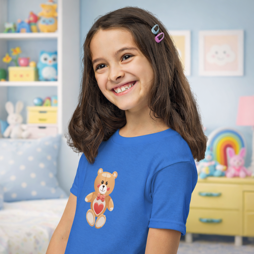 Cute Teddy Bear Kids T-Shirt Design