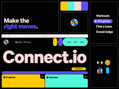 Workout App Concept branding design graphic design websites