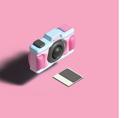 3D Camera design graphic design illustration vector