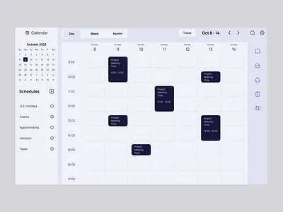 Calendar - Desktop calendar dailyui desktop schedule ui uidesign