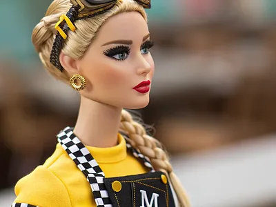 "Goggle Glam" | Edgy Street-Style Barbie Portrait 3d modeling 3d rendering adobe illustrator art character design concept art design design inspiration designer fashion design graphic design illustration