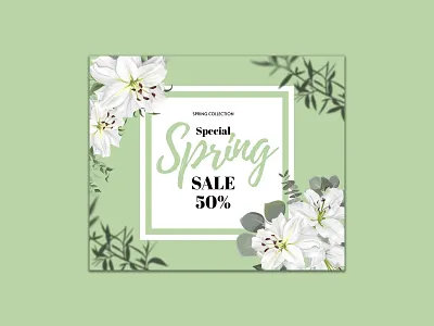 Spring Special Offer Post Design ad advertisement branding design instragram offer post social media post spring ux