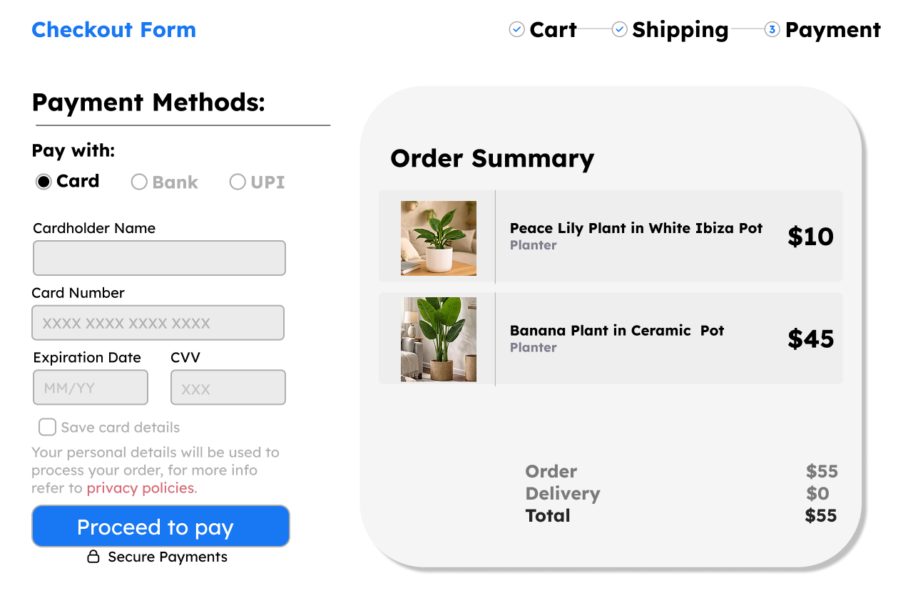 Credit Card Checkout page | Inspo UI/UX credit card credit card checkout page dailyui inspo learning ui