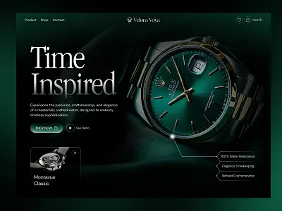 Luxury Watch Shopping Store Website Design | Velora Voya clean ui design focotik luxury shopping luxury watch luxury watch website online store shopping website store ui ui design ui ux design watch shopping watch store watch store website web design website website design