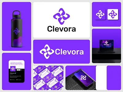 Clevora Logo Design. a l e x t a s s l o g o d s g n alex tass artificial intelligence b c f h i j k m p q r u v w y z blockchain cloud creative logo crypto data electronic music gaming igaming logo logo design logo designer minimalist logo modern logo portfolio saas