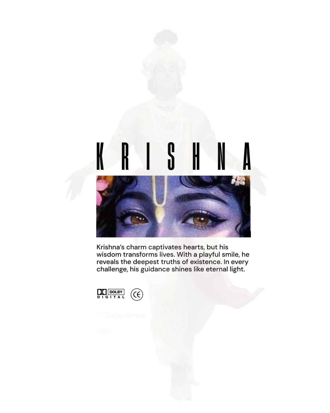 krishna Poster Design 3d animation branding graphic design logo motion graphics typography ui ux vector