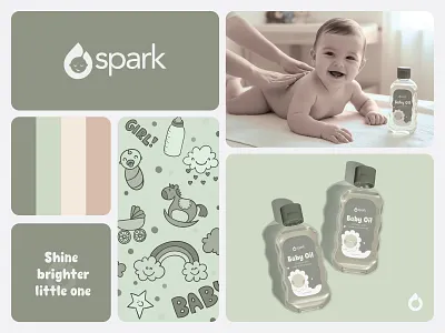 Spark - logo design - Brand Identity baby care baby product banner design brand design brand identity brandbook color system graphic design identity branding infographic label design letter logo logo logo design mata ads design packaging packaging design typography system visual identity visual language