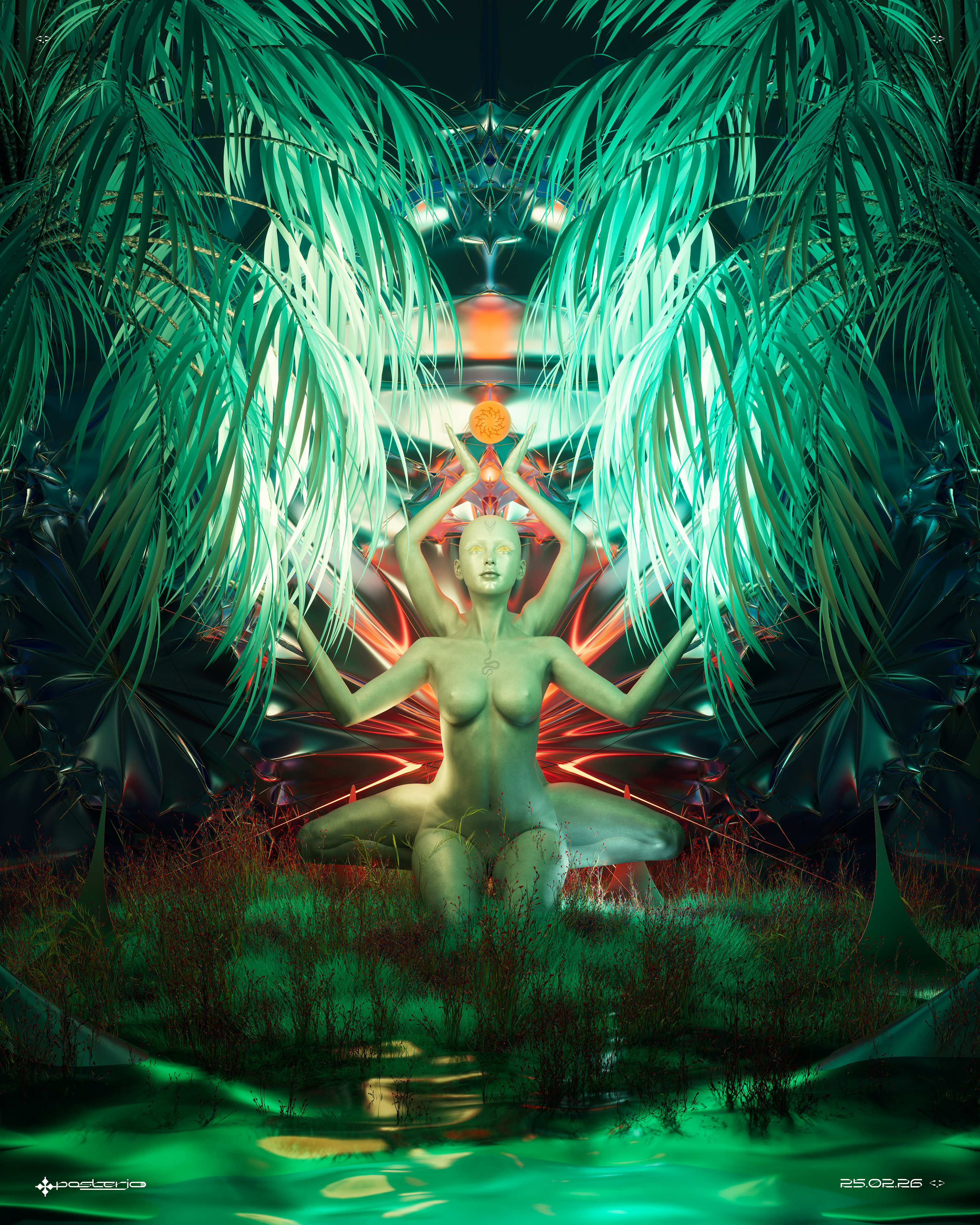 Dreamcatchers - 25.02.26 3d artwork blender c4d cyberorganic dreamcatchers geometric joan joan sterjo octane posterjo sterjo