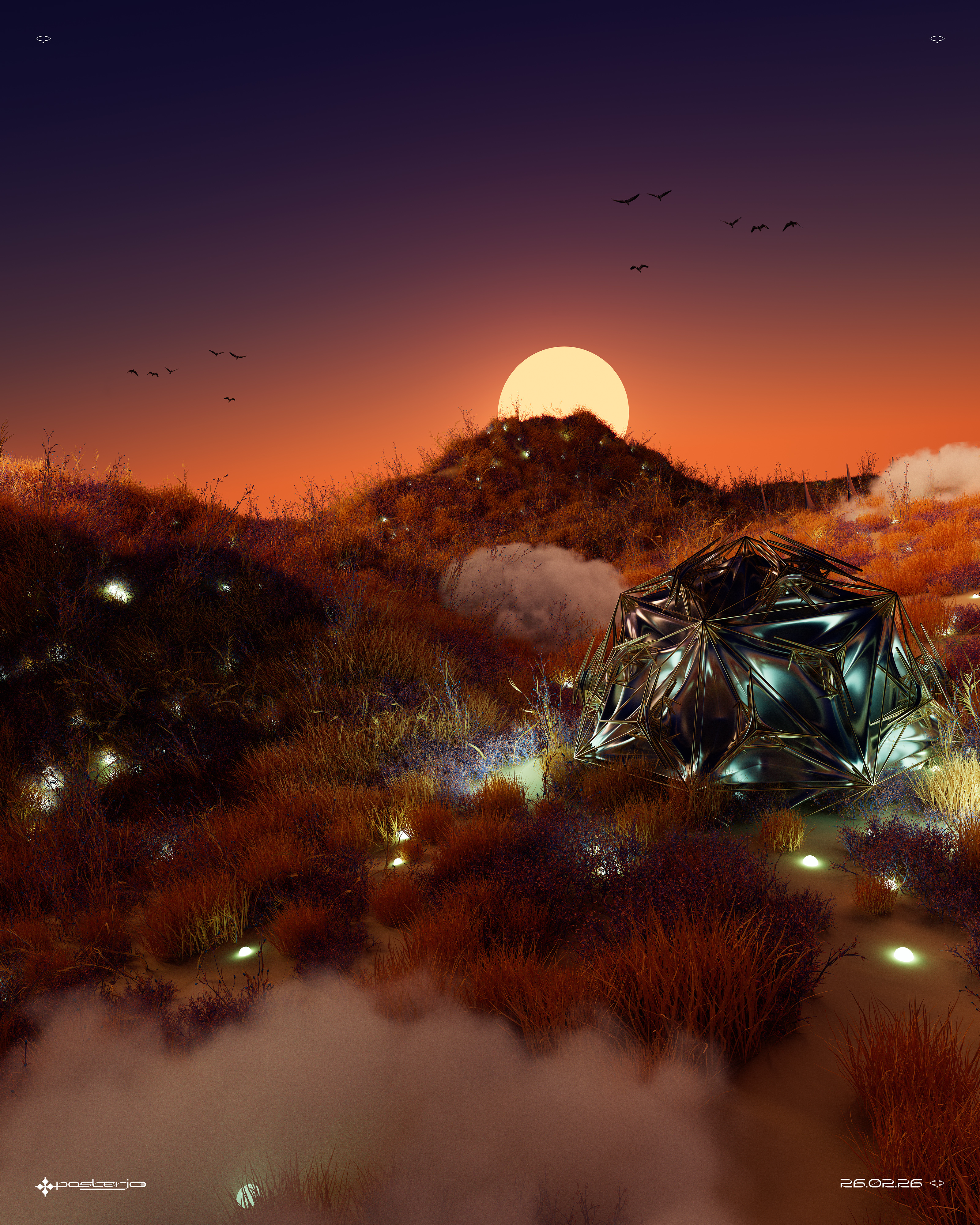 Dreams of Krypton pt1 - 26.02.26 3d atmospheric blender c4d joan joan sterjo nature octane posterjo sterjo surrealistic