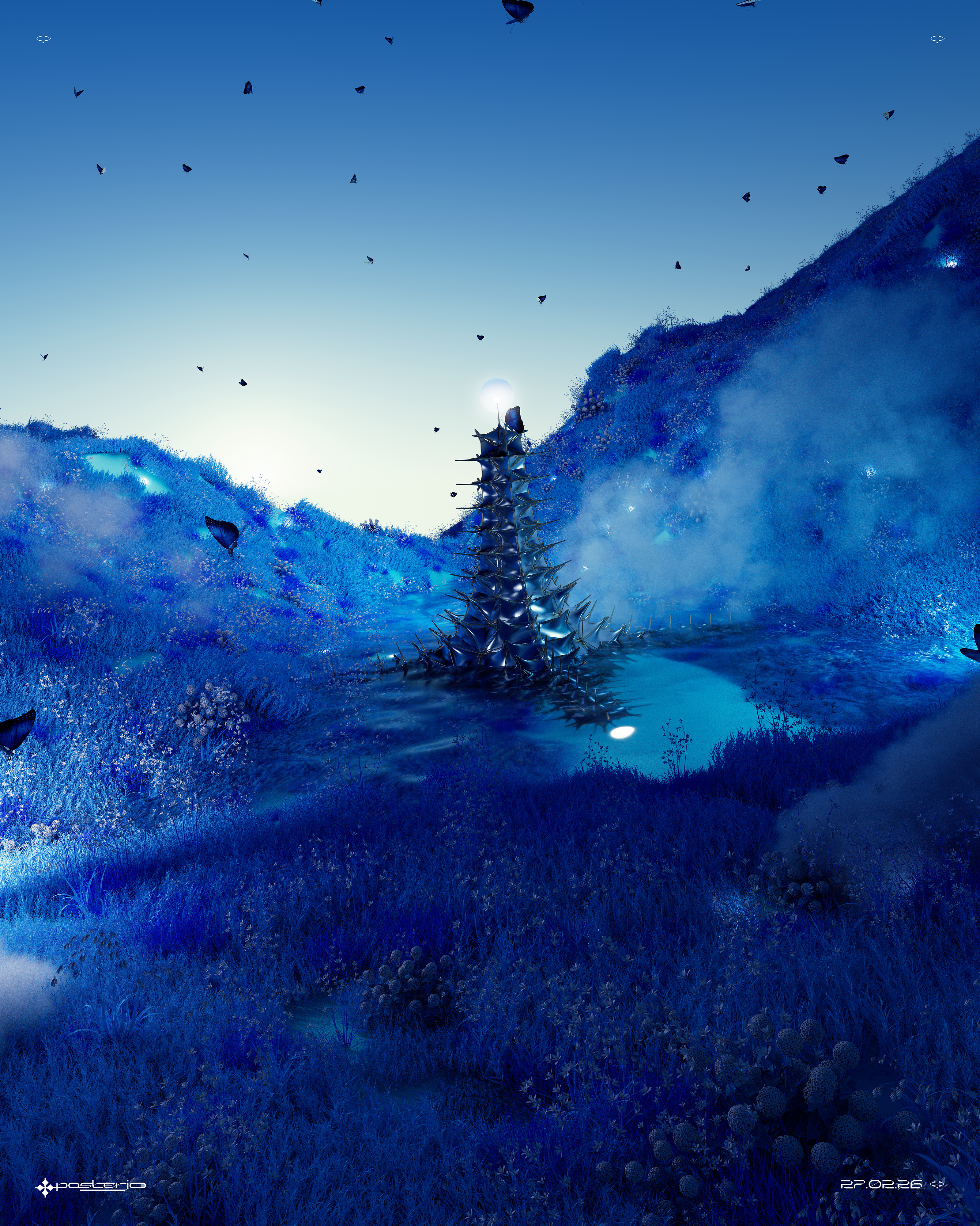 Catching lights pt1 - 27.02.26 3d blender butterfly c4d dreamy flying joan sterjo joansterjo nature octane posterjo surrealistic