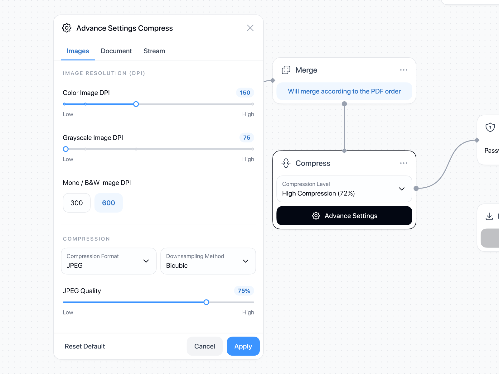 Advance Settings advance settings app canvas work concept design pdf tools pipeline settings ui ux