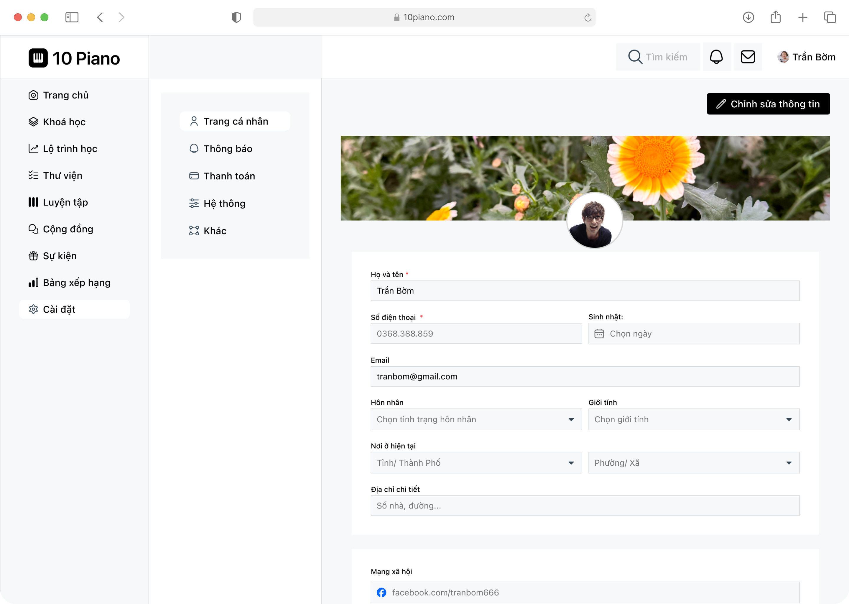 Challenge #006 User Profile 09.03.26 dailyui