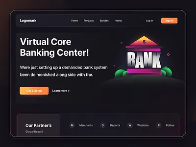 Ai Banking Website Hero Section Design Ui Ux 2026 branding designer hero section illustrations logo design mansoor gull mobile application design responsive design typography design ui ui ux design uiux ux web page design website design