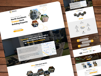 Landing Page Design & Ads // Charlotte Deck Builders ads advertising design graphic design marketing ui web design