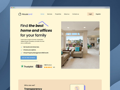 HouseLord animation app branding color colour design estate graphic design house housing illustration logo mockup real estate rent renting ui ux website website design