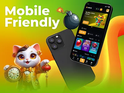 Luck.io — Mobile Gaming Experience casino casino design casino interface casino mobile casino template casino ui dashboard gambling game app game design igaming live casino mobile app mobile casino mobile game mobile ui online casino poker game slots game ui