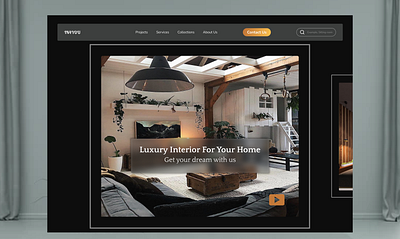 Website for an interior Decor. animation apartment appdesigninspo appui design design goals design inspiration figma interior decor slide ui user interface web design