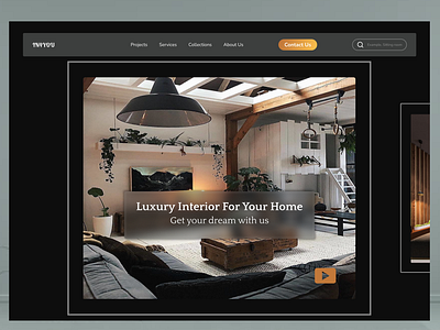 Website for an interior Decor. animation apartment appdesigninspo appui design design goals design inspiration figma interior decor slide ui user interface web design