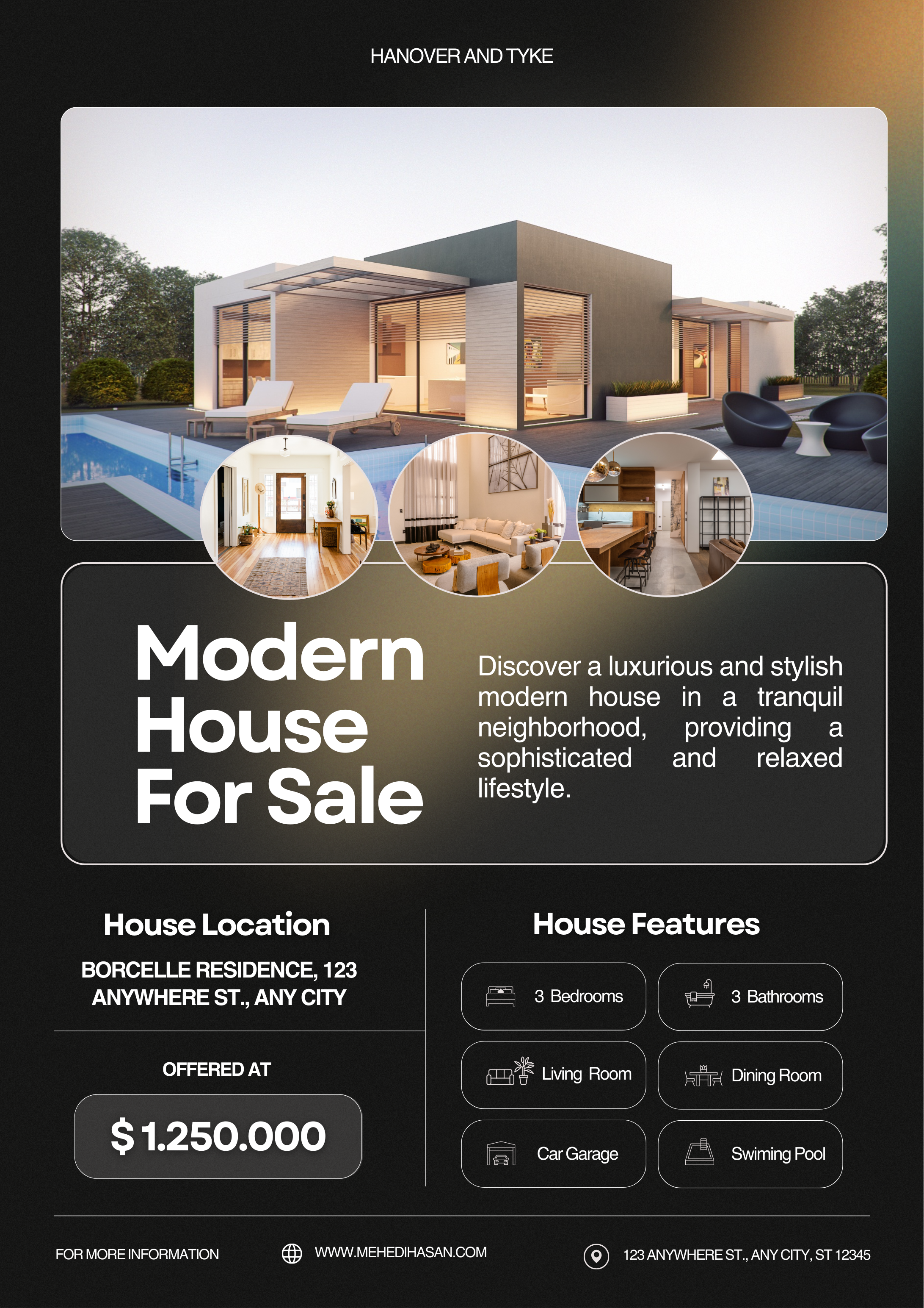 Modern Real Estate Flyer Design branding flyer graphic design poster real estate