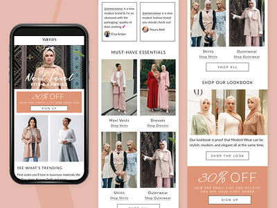Landing Page & Ads // Ameera Modest Wear cro design graphic design landing page