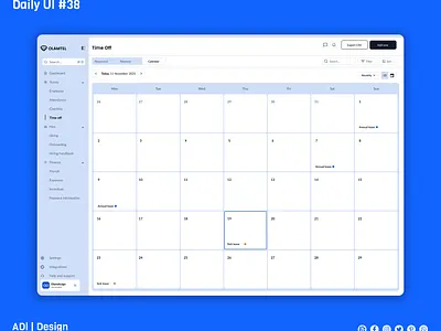 Calendar Daily UI #0038 3d animation app branding dailyui design graphic design illustration logo ui ux vector