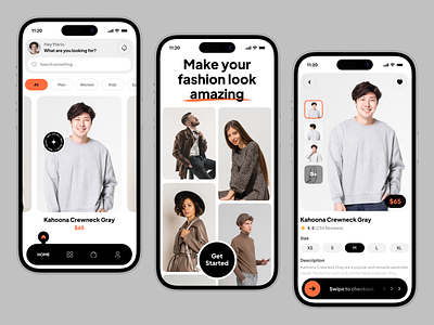Fasyow - Fashion Mobile App 🎉 app apparel clean clothing design ecommerce fashion marketplace minimal mobile app modern shop store ui uidesign uiux ux