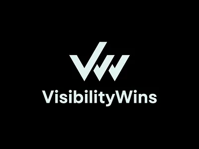 Visibility Wins Logo Design. / vw logo account brand identity branding finance growth identity logo logo design logotype marketing modern logo vw logo