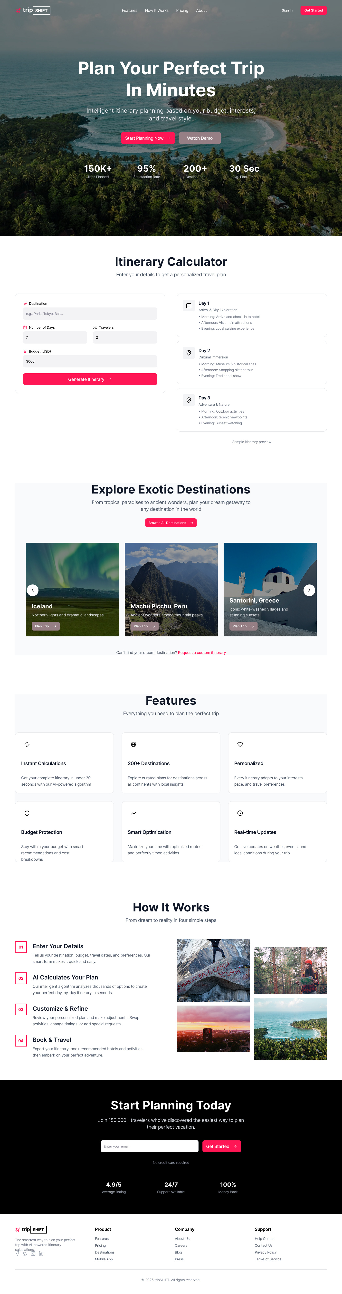 Example of tripSHIFT travel