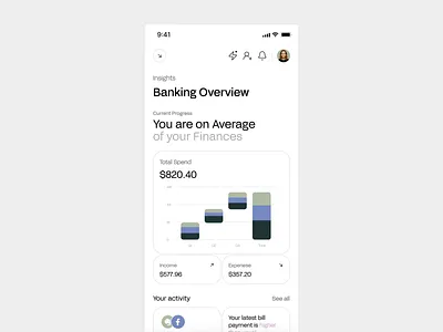 Finance AI - Bills Payment App ai ai app ai fintech ai mobile app ai product app design app ui bills payment credit card dashboard finance mobile app design payment app