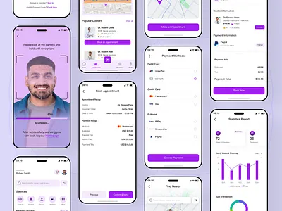 Medical App analytics app dashboard appointment check up design doctor doctor app doctor booking health app health consultations healthcare hospital app ios app design medical medical app medical care minimal mobile ui ui ux