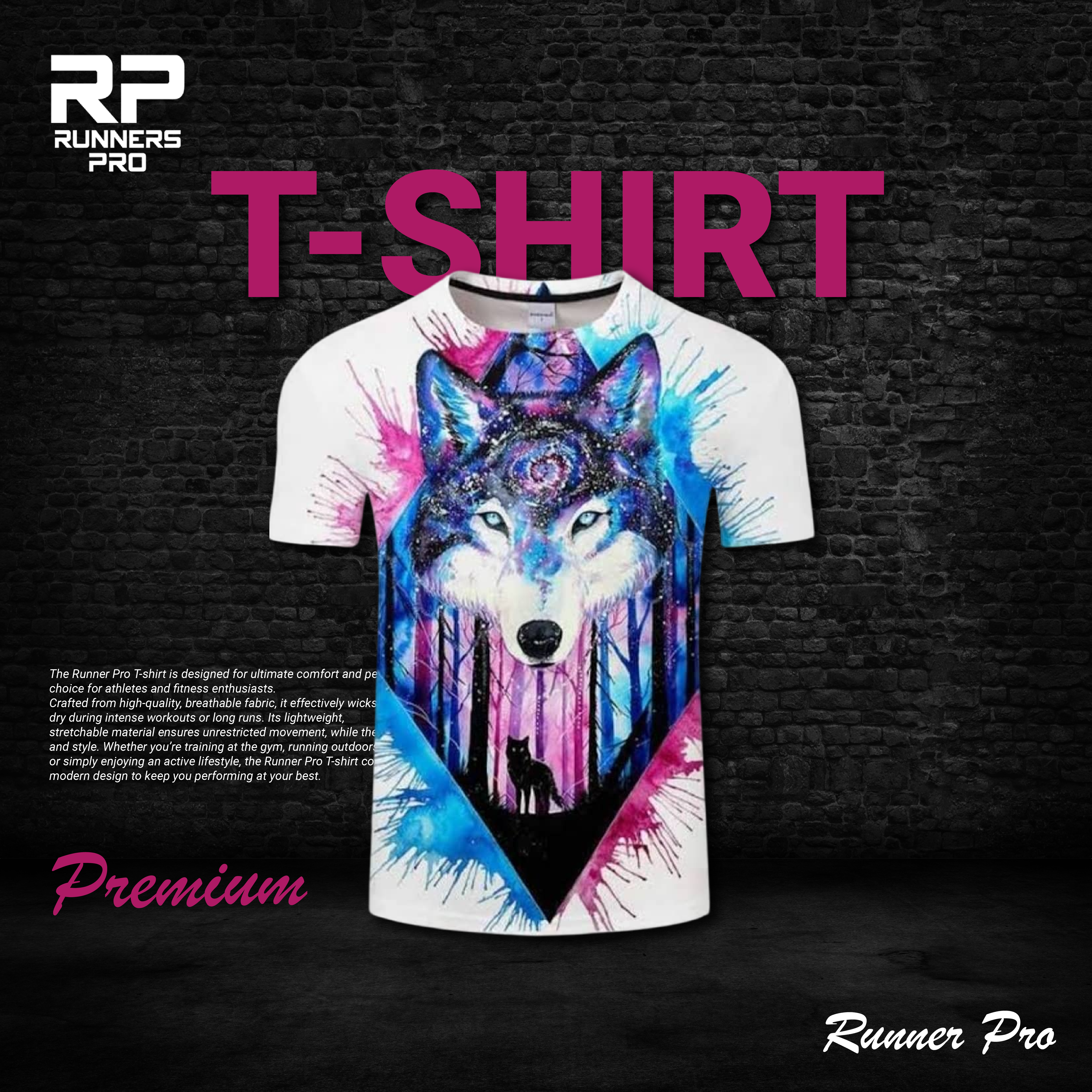 Runner Pro – Graphic T-Shirt Collection Design animation branding graphic design